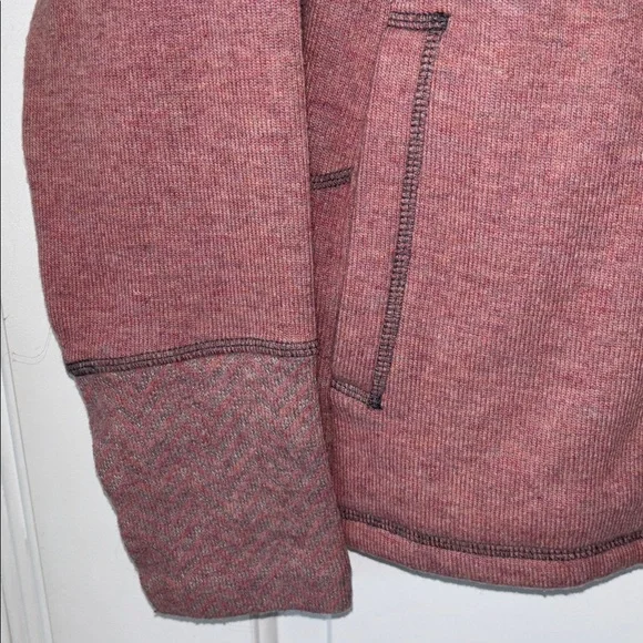 Prana wool blend jacket sweater button front chevron S - Picture 3 of 7